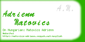 adrienn matovics business card